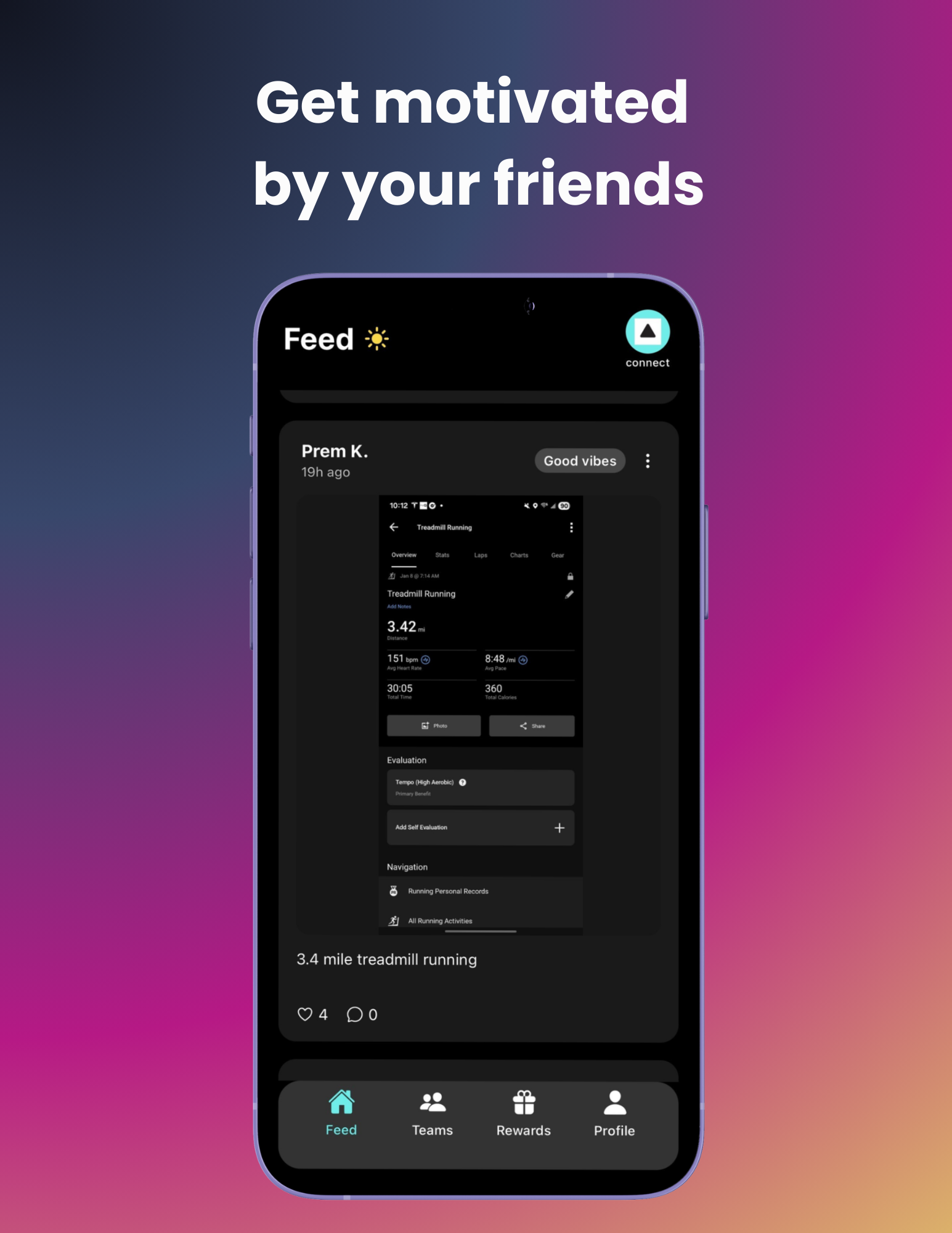 Home screen — Your consistency, at a glance